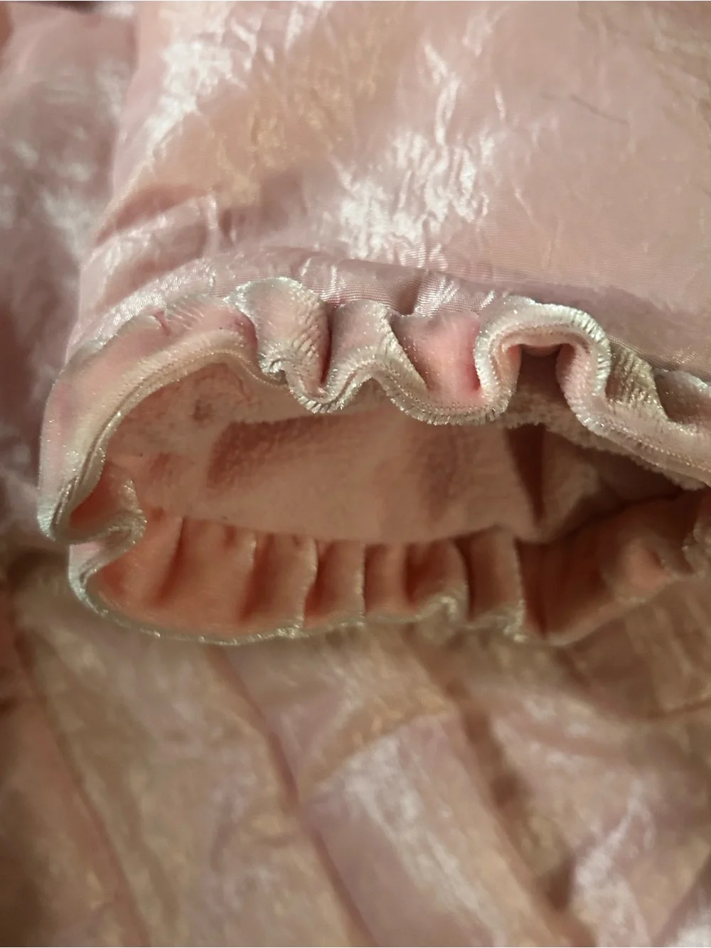 The Children's Place Shimmery Light Pink Hooded Puffer Coat Size 4T EUC